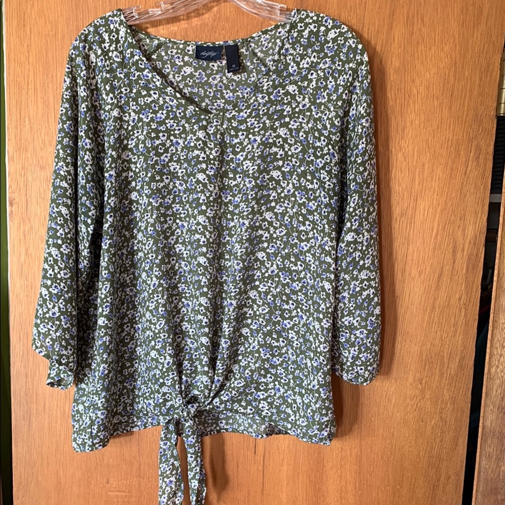 Daytrip Floral Green Women's Top